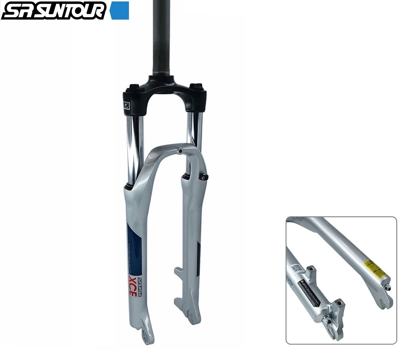 Вилка амортизационная 26", 1-1/8" Suntour SF18-XCE-DS, ход 100мм