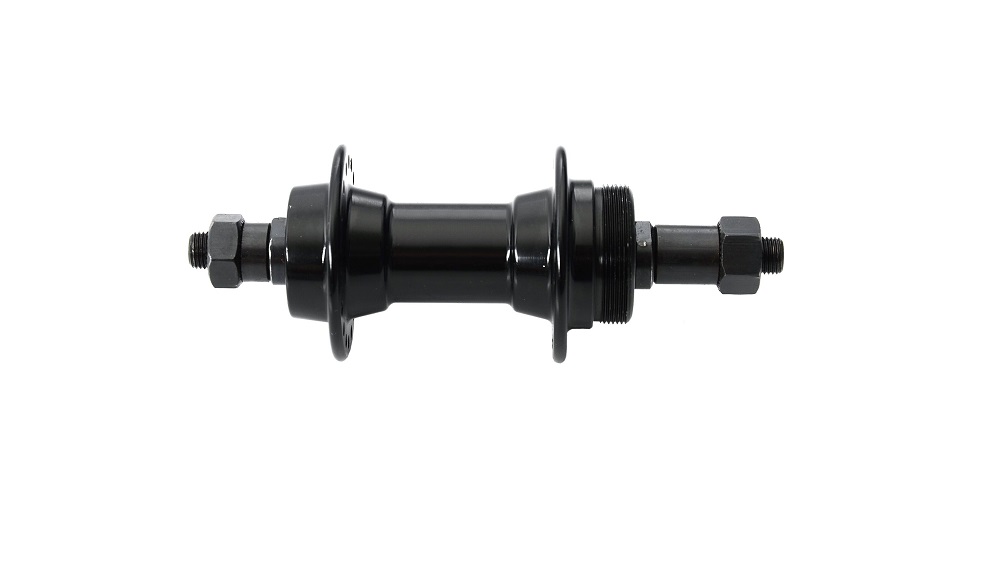 Втулка задняя V-brake, под трещетку, 32Н, эксцентрик, черная, ось M10x135х145 мм