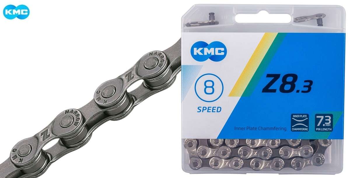 Цепь 7/8ск, KMC Z8.3, 116зв, с замком, в коробке