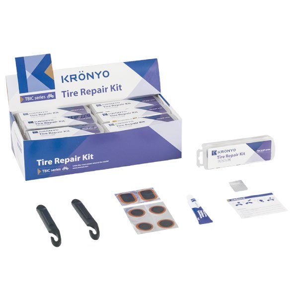 Аптечка Kronyo 6 заплаток+клей+монтировки+терка